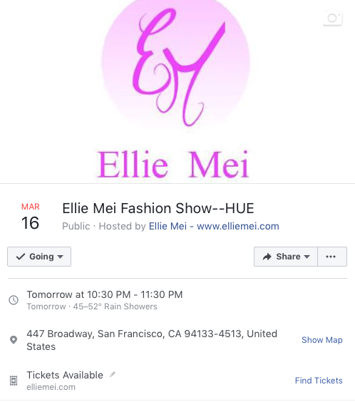 Ellie Mei Fashion Show .San Francisco fashion show . bay area run way event .fashion event . comminity fashion week . designer's clothing line show case . wholesale active wear . resort
